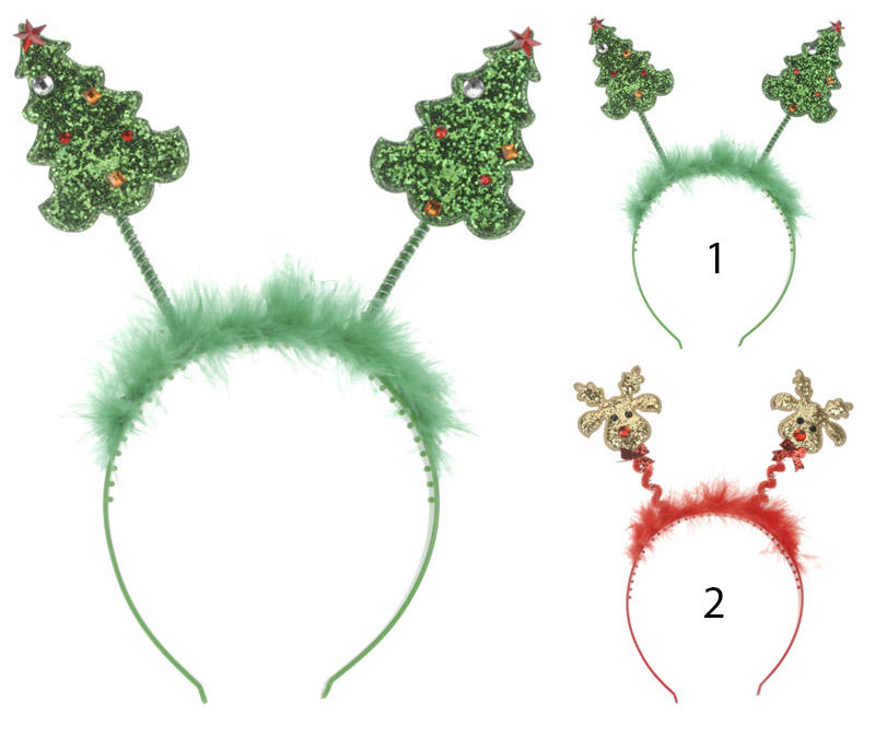 XMAS HEADWARE 26CM 2ASS DES