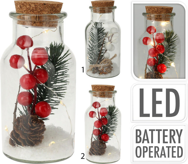 BOTTLE CORK & DECO 5LED 14CM