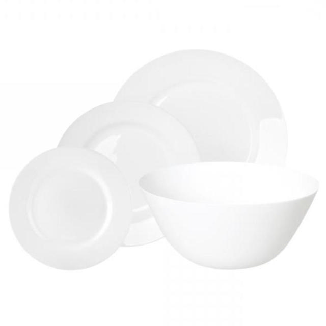 LUMINARC DINNER SET 19 PIECES - WHITE