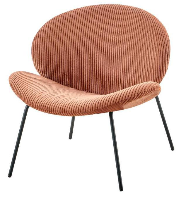 OLIVIA LOUNGE CHAIR - DARK ORANGE