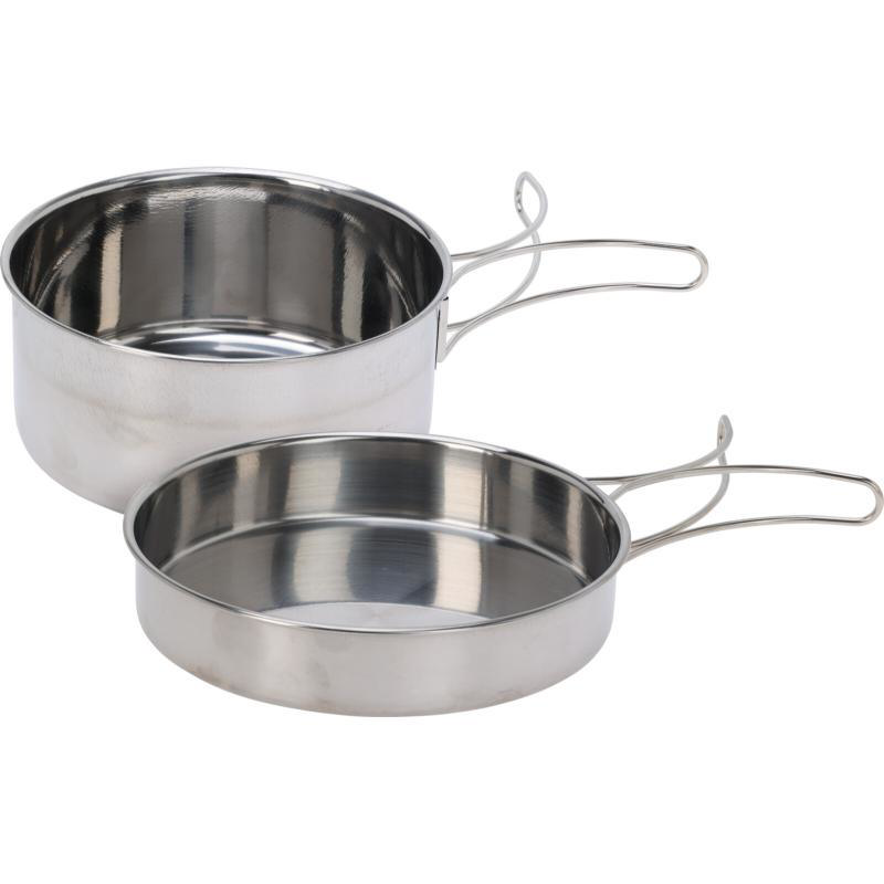 CASSEROLE SET OF 2 S/S 304