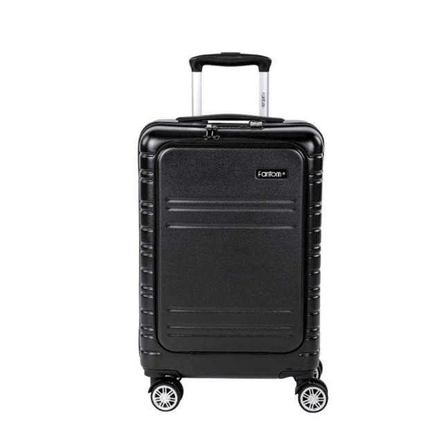 FANTOM ALUMINIUM TROLLEY LUGGAGE 56CM - BLACK