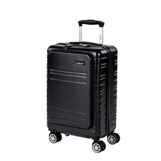 FANTOM ALUMINIUM TROLLEY LUGGAGE 56CM - BLACK