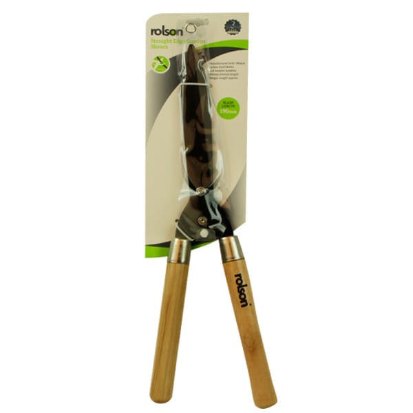 ROLSON GARDEN SHEARS WITH WOODEN HANDLE