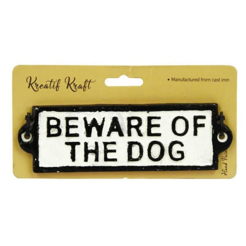 ROLSON CAST IRON PLATE BEWARE OF THE DOG