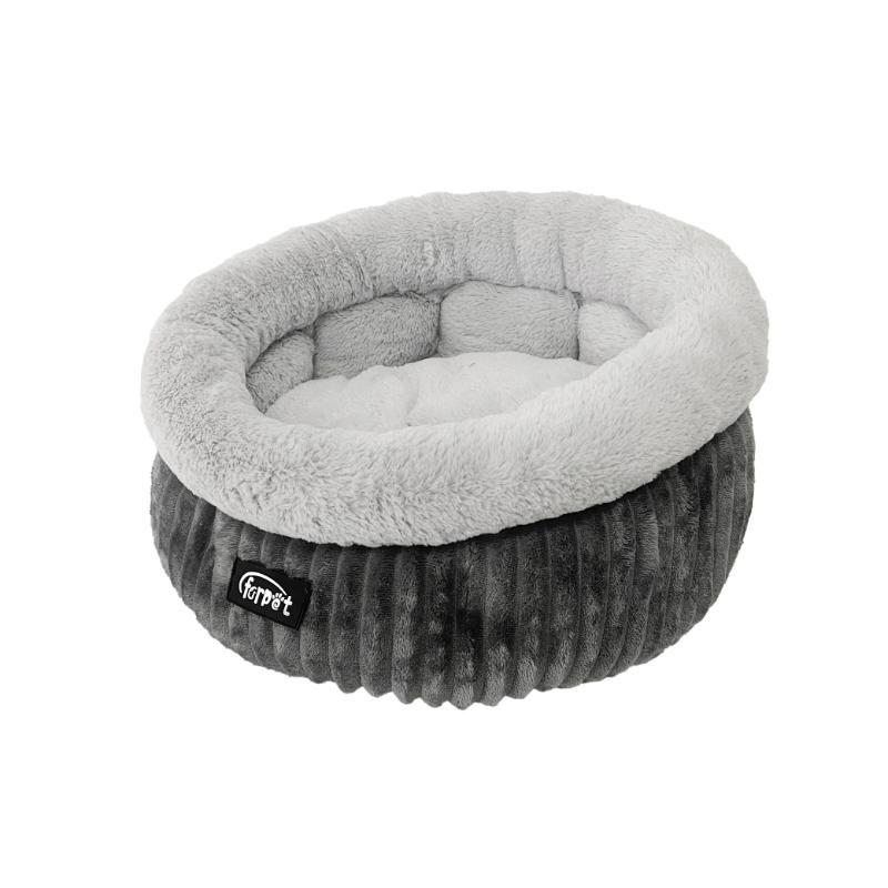 SHC ROUND DOG BED 40X40X24CM - GREY