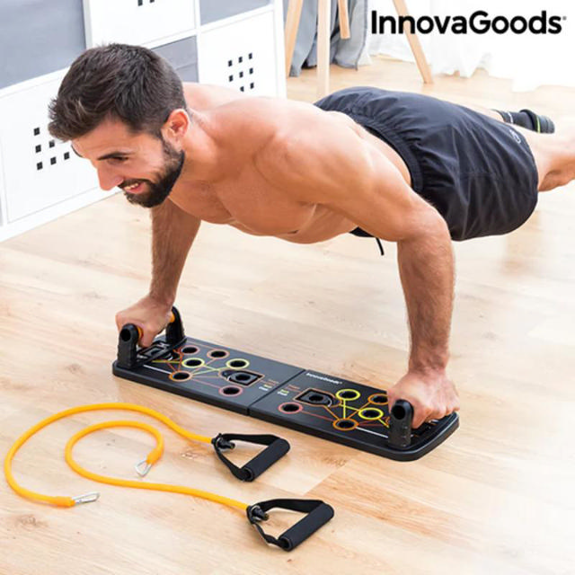 INNOVAGOODS ΣΑΝΙΔΑ PUSH- UP BOARD ΜΕ ΖΩΝΕΣ ΑΝΤΙΣΤΑΣΗΣ