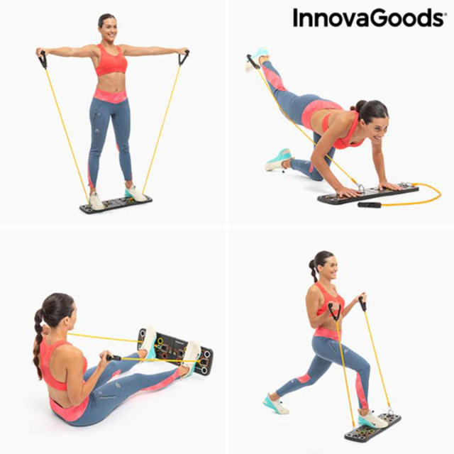 INNOVAGOODS ΣΑΝΙΔΑ PUSH- UP BOARD ΜΕ ΖΩΝΕΣ ΑΝΤΙΣΤΑΣΗΣ