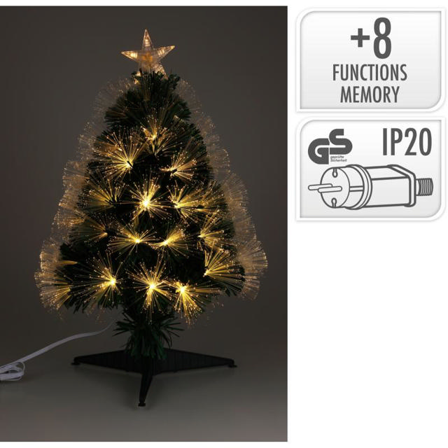 CHRISTMAS TREE WITH OPTIC FIBER 60CM