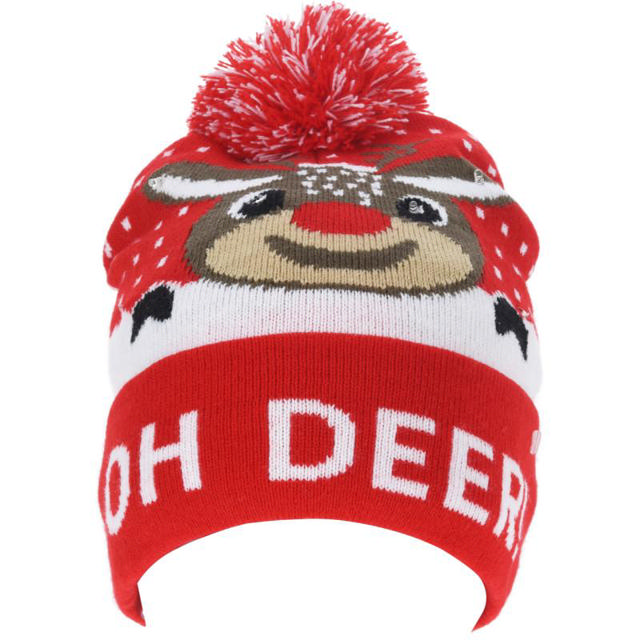 KNITTED HAT WITH LED - ASSORTED DESIGNS