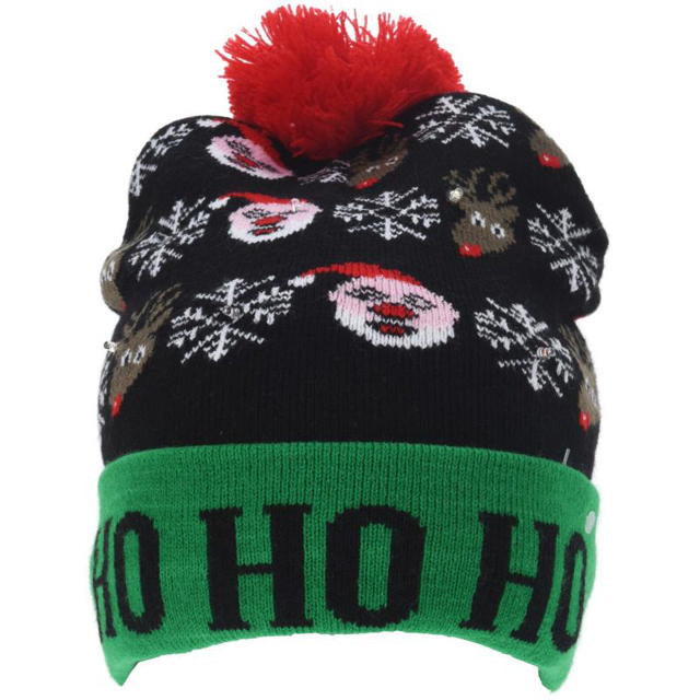 KNITTED HAT WITH LED - ASSORTED DESIGNS