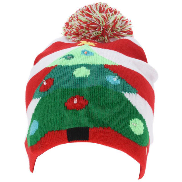 KNITTED HAT WITH LED - ASSORTED DESIGNS