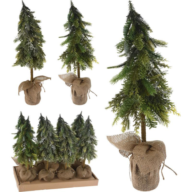 CHRISTMAS TREE IN POT 50CM - ASSORTED DESIGNS