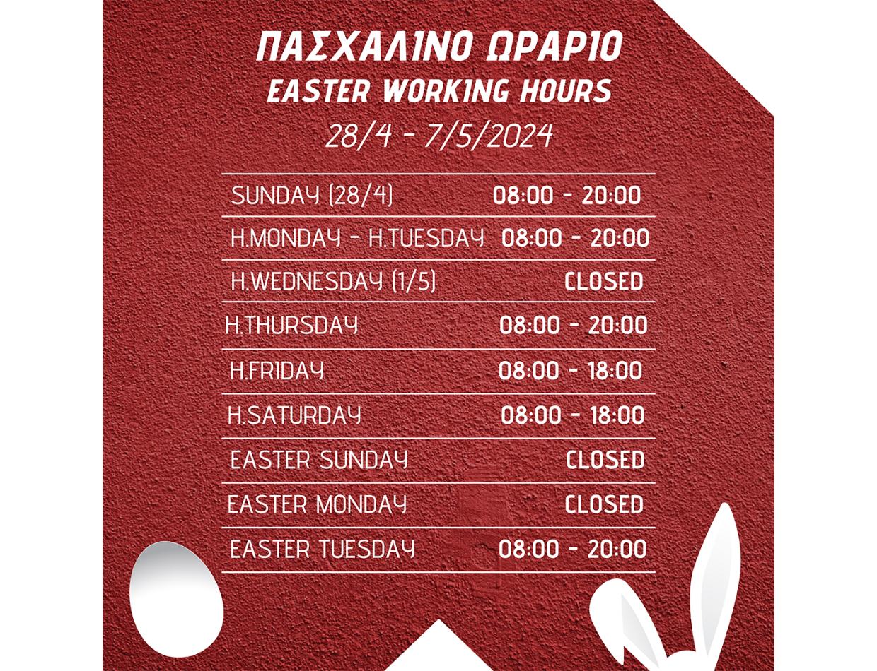 Easter Working hours