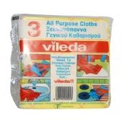 VILEDA ALL PURPOSE CLOTHES 3PCS