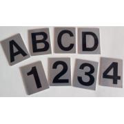 SILVER NUMBERS LETTERS