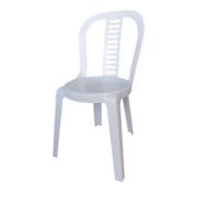 CHAIR CLUB W/OUT ARMS WHITE