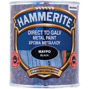 HAMMERITE WEATHERSHIELD DIRECT TO GALVANIZED BLACK 750ML