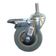 GREY WHEELS 125MM WITH STOPPER-100KG