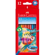 FABER CASTELL 114413 WATER SOLUBLE COLOURS 12PCS