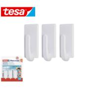 TESA 3PCS HOOKS CLASSIC WHITE