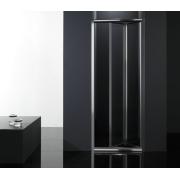 ROMA BFOLD WALL TO WALL SHOWER CABINET 77.5-81X185CM CHROME FRAME/UNCLEAR GLASS