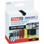 TESA ON&OFF EXTRA STRONG TAPE 1Mx50mm BLACK