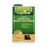 CUPRINOL 5 STAR COMPLETE WOOD TREATMENT WATER BASED CLEAR 5L