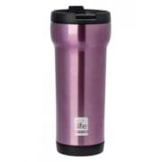 ECOLIFE COFFEE THERMOS STAINLESS STEEL PINK 420ML