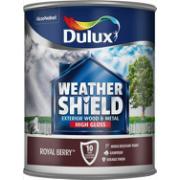 DULUX RE ROYAL BERRY WEATHERSHIELD EXTERIOR HIGH GLOSS 750ML