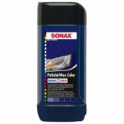 SONAX POLISH & WAX COLOUR BLUE 250ML