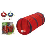 CAT PLAY TUNNEL 2 ASSORTED COLORS 32x32x20CM