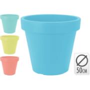 FLOWER POT ROUND 50 SERIE 4 ASSORTED COLORS