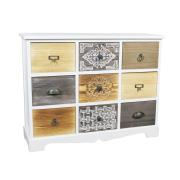 WOODEN CABINET 9 DRAWERS 79X25X60CM