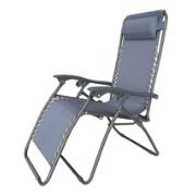 ARIEL FOLD LOUNGE CHAIR WITH PILLOW GREY