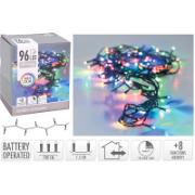 XMAS LED LIGHTS 96 BATTERY OPERATED MULTICOLOR