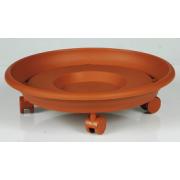 VIOMES TERRACOTTA PLATE WITH WHEELS 35,5CM
