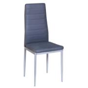 EMILY DINING CHAIR SILVER/GREY