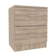 EKOWOOD BED SIDE TABLE 47X45X34CM BLONDE