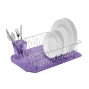 TNS METAL DISH RACK WITH PLATE 4CLRS