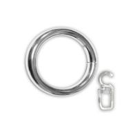 RINGS W HOOK 12MM CHRM 10PC PL