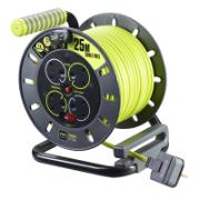 MASTERPLUG CABLE REEL 13A 4-GANG 25M