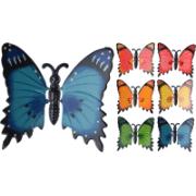 BUTTERFLY PS WITH MAGNET 6 ASSORTED COLORS