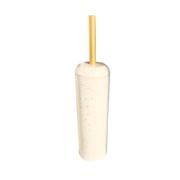 TOILET BRUSH WHITE SPECKLE GOLD METALS