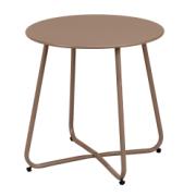 FRUIT TABLE FOL.ROUND TAUPE