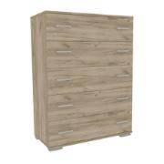 CHEST OF DRAWERS 124X90X45CM GREY