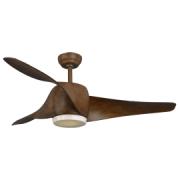 SUNLIGHT 'BREEZE' CEILING FAN DC MOTOR 3-ABS BLADES 52 BROWN LED 18W 1440LM 3CCT REMOTE CONTROL