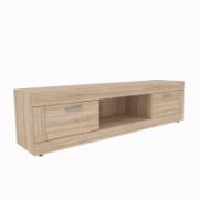 EKOWOOD TV STAND WITH 2 DRAWERS 185X40X48CM NATURAL