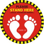 STAND HERE SIGN