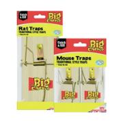BIG CHEESE 2PCS WOODEN MOUSE TRAP